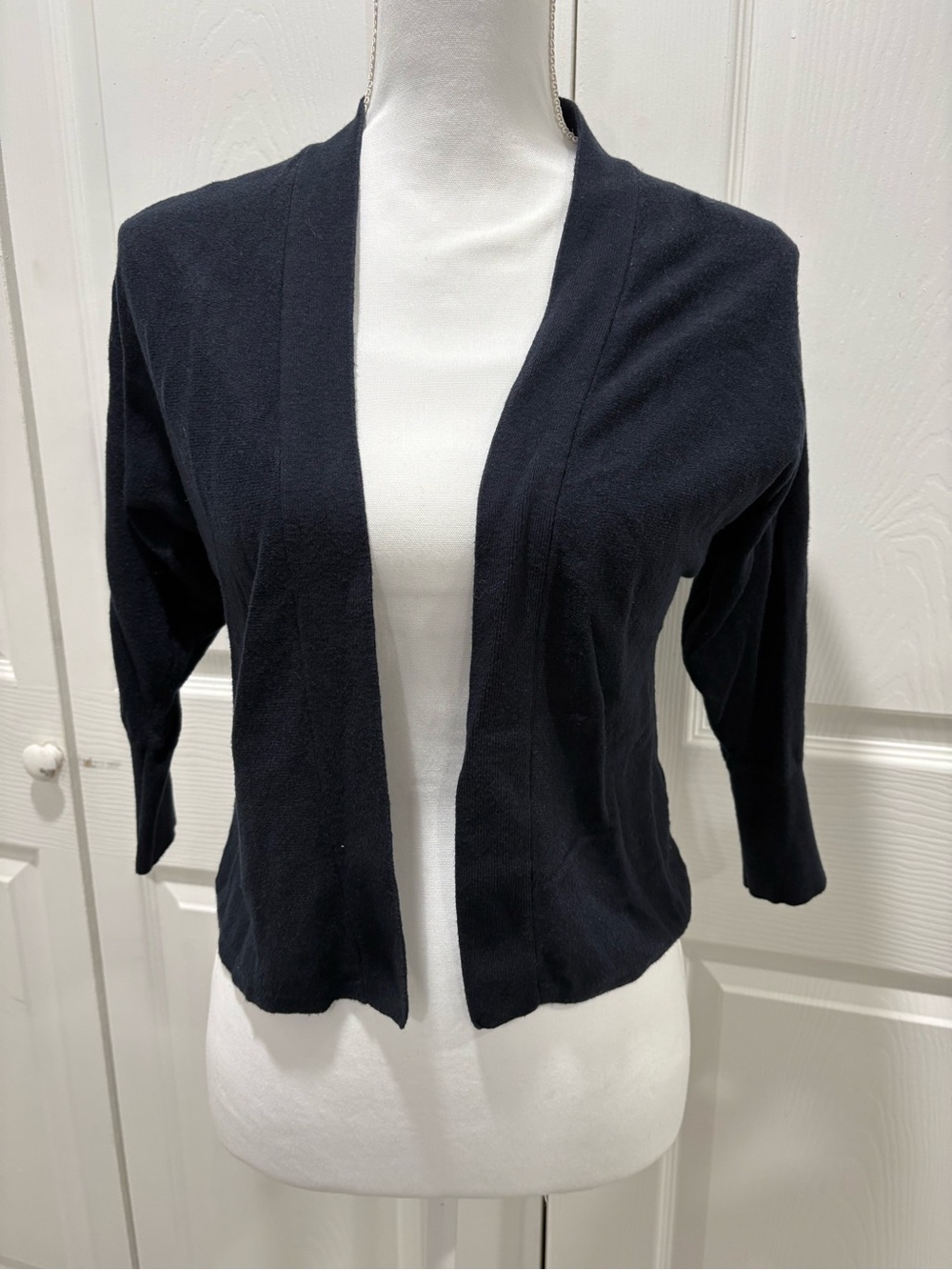 CAbi Black Open-Front Women's Cardigan